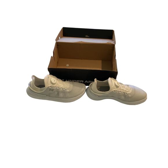 Under Armour Unisex Slip Speed White Mesh Training Shoes - Picture 4 of 8